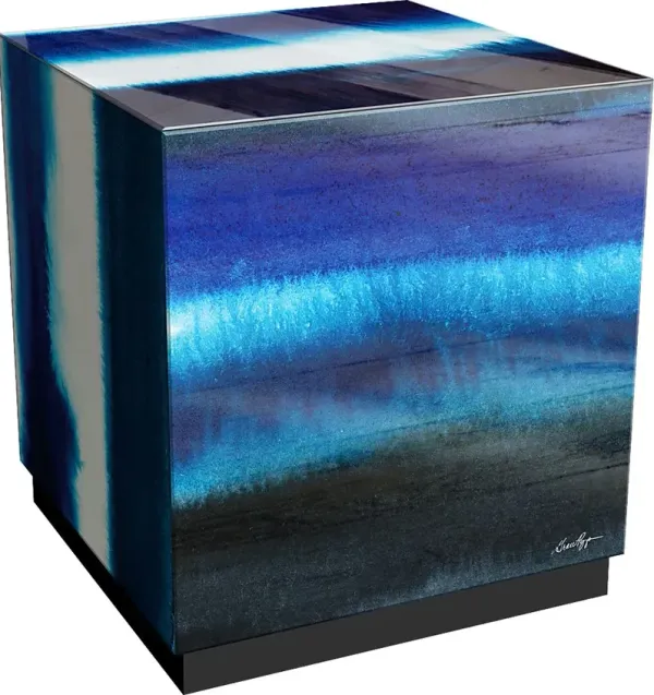 Chivira Blue Accent Table