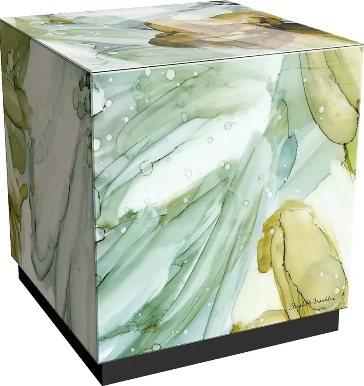 Lambrose Green Accent Table