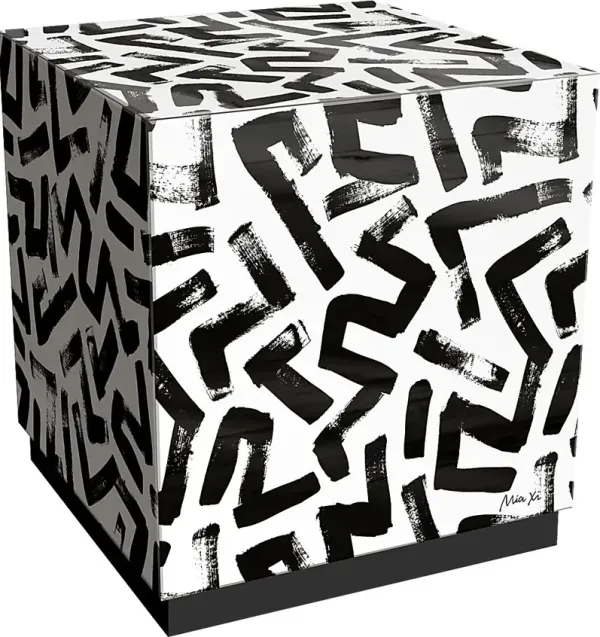 Reneta Black Accent Table