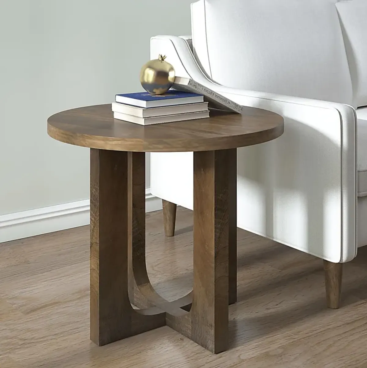 Dawro Brown Accent Table