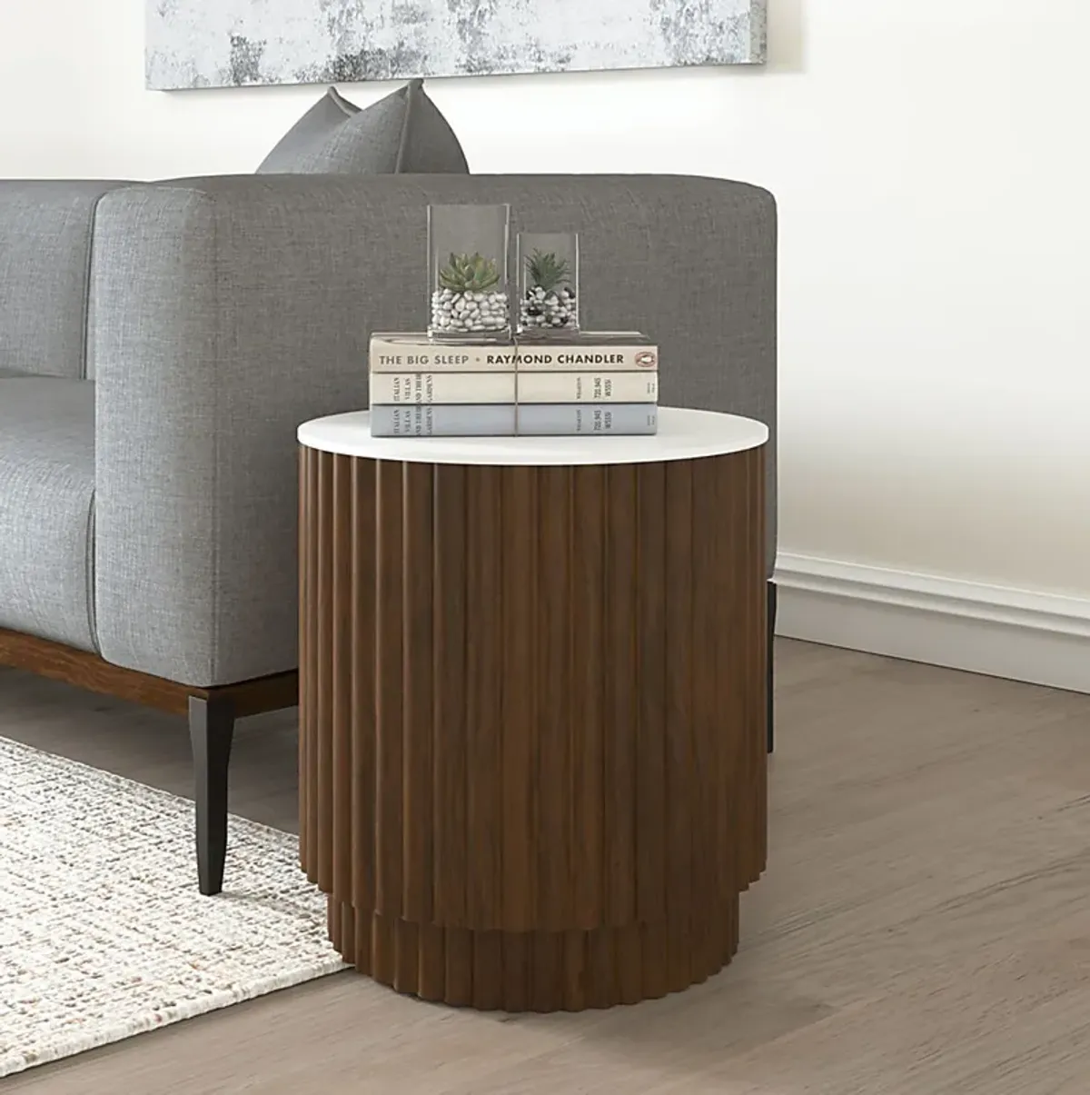 Cinron Brown Accent Table