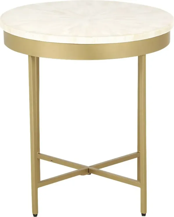 Amete I Gold Accent Table