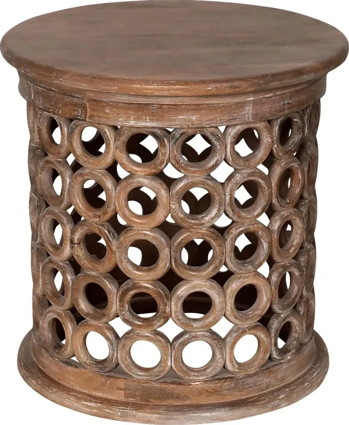 Myres Brown Accent Table