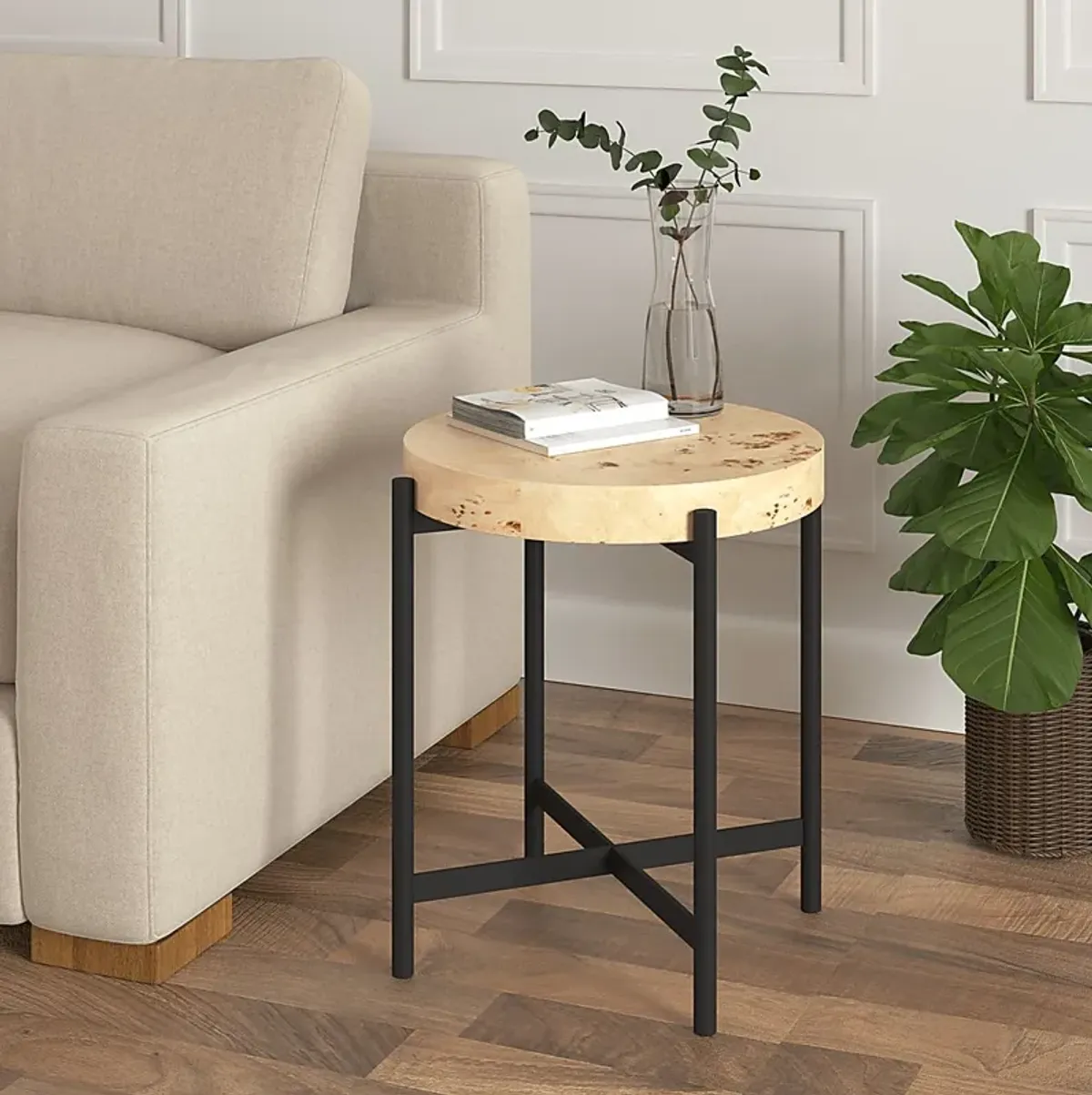 Poreile Natural Accent Table