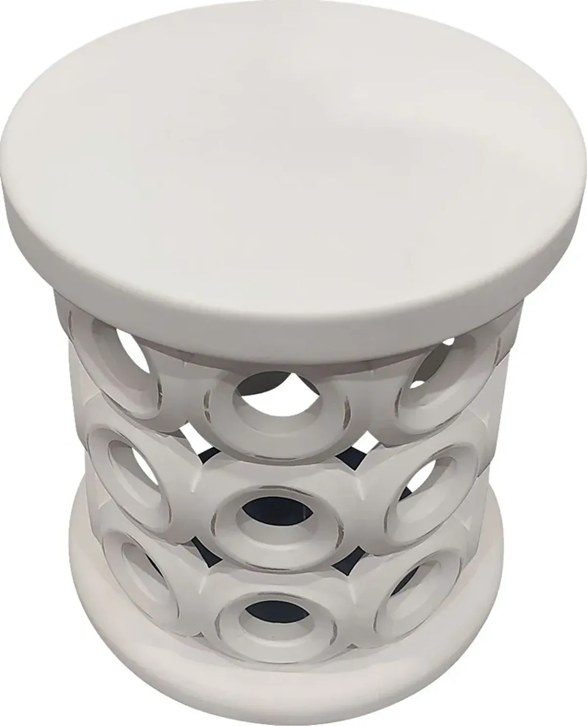 Suzlu White Accent Table