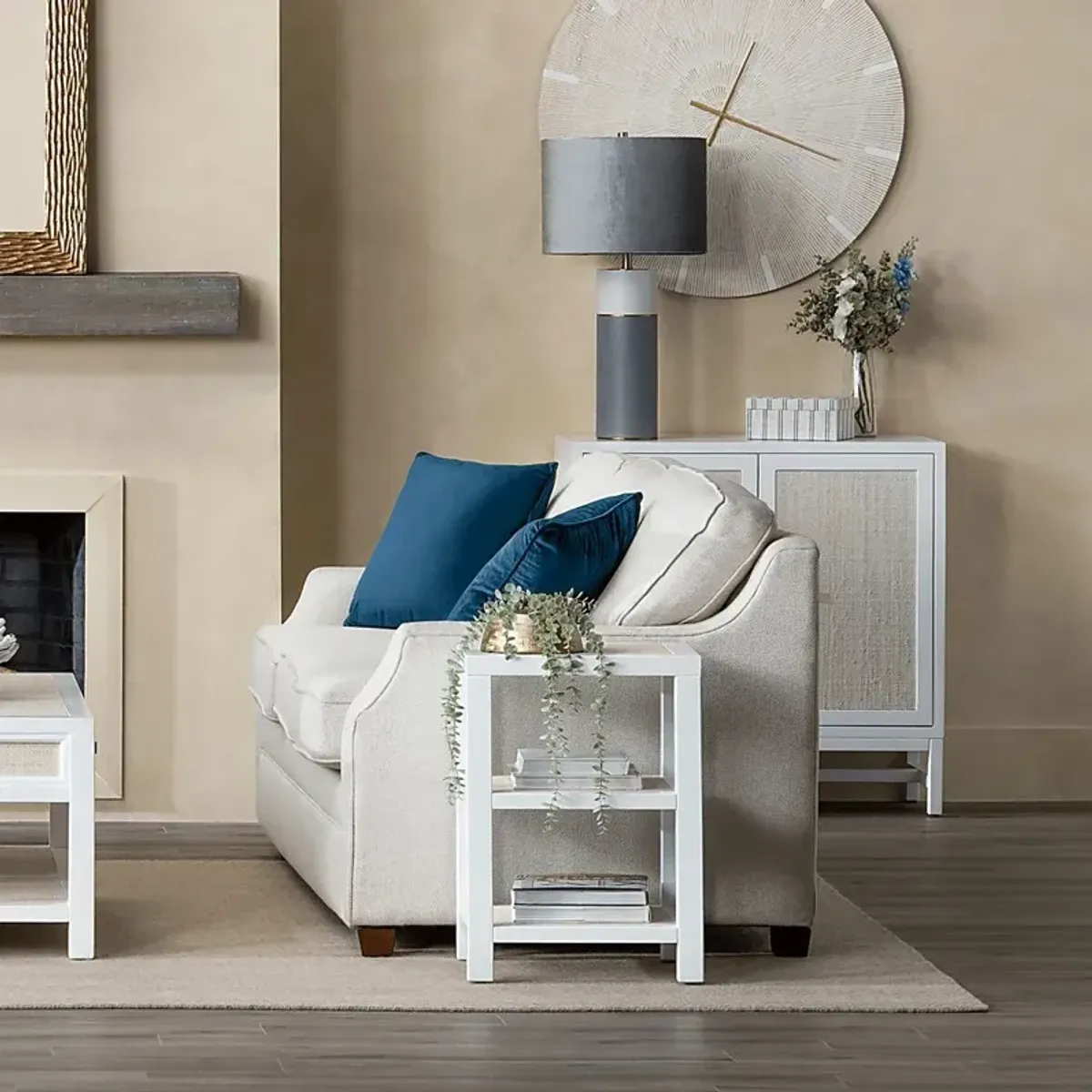 Parkmont White Accent Table