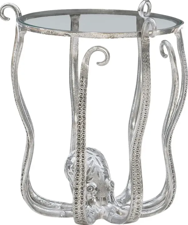 Niasea Silver Accent Table
