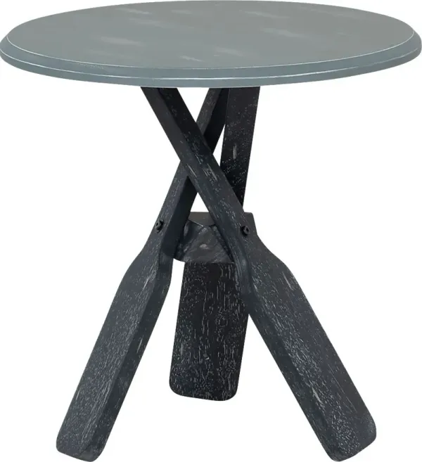Glascour Navy Accent Table