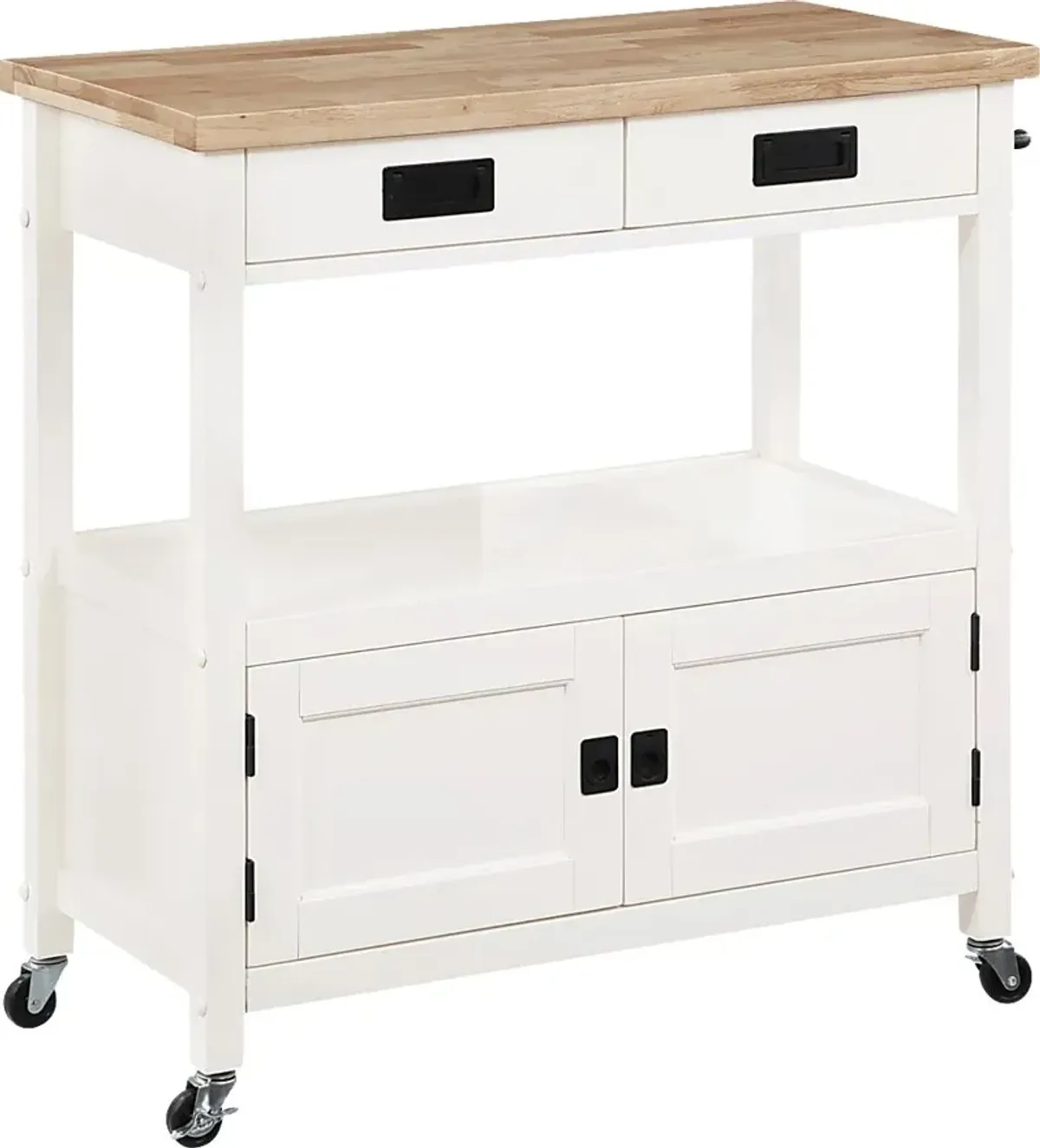 Paxt White Kitchen Cart