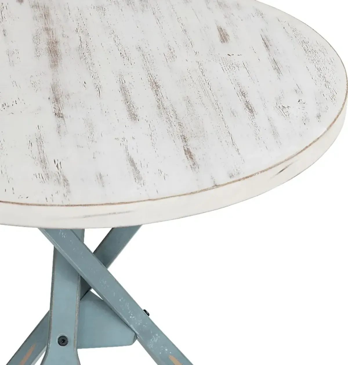 Goldspire White Accent Table