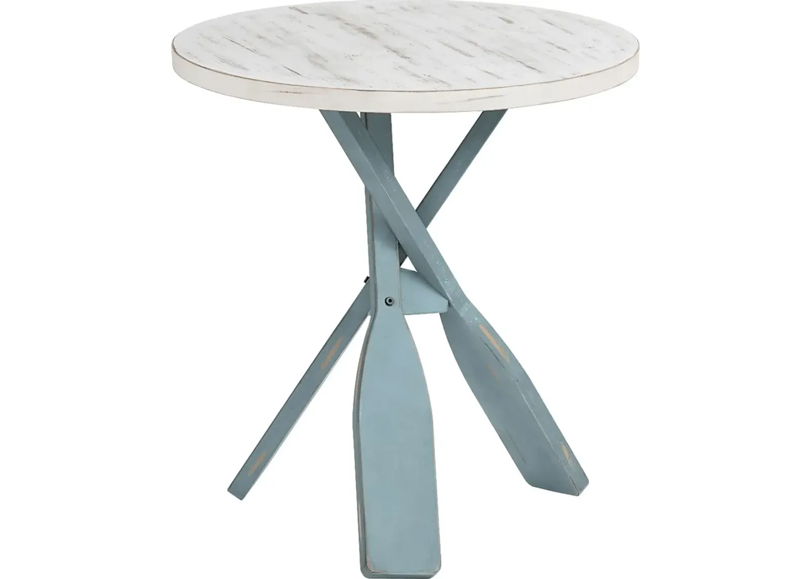 Goldspire White Accent Table