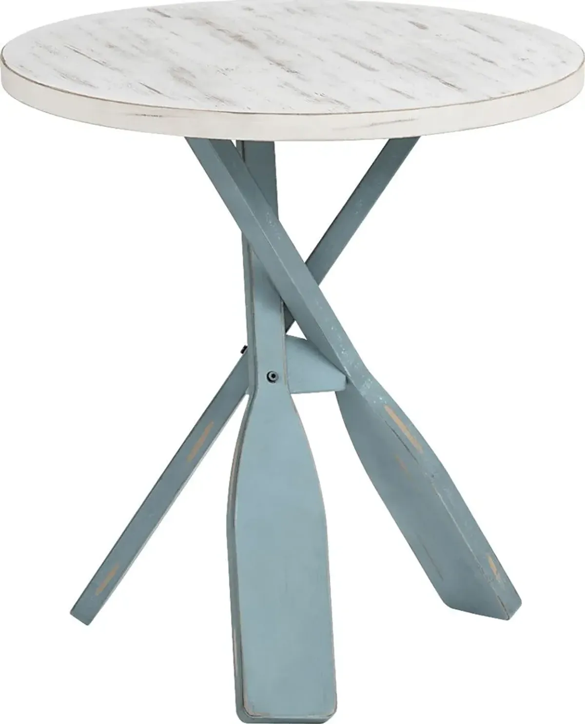 Goldspire White Accent Table