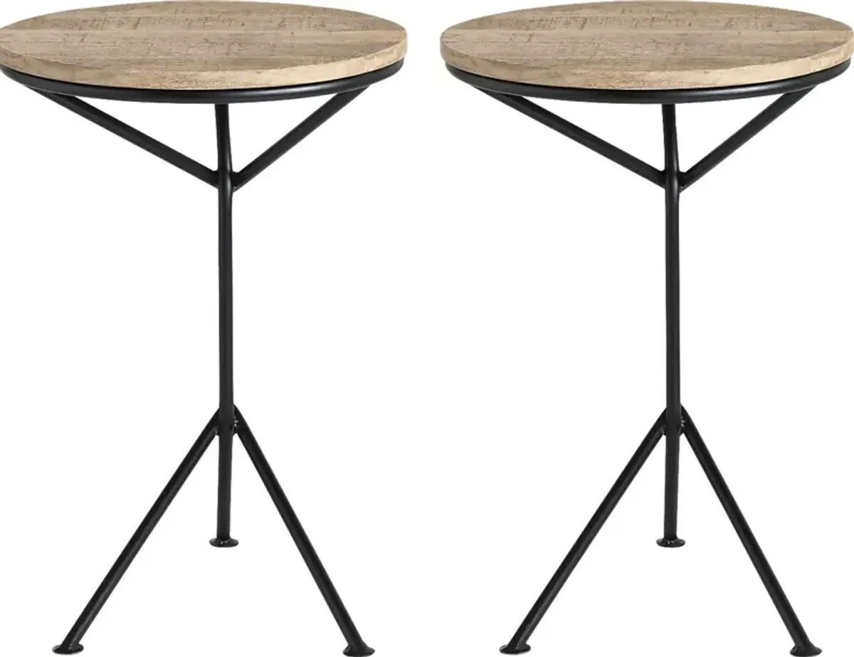 Steepleview Brown Accent Table, Set of 2