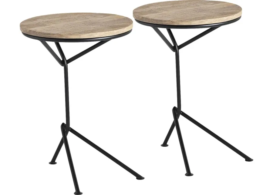 Steepleview Brown Accent Table, Set of 2