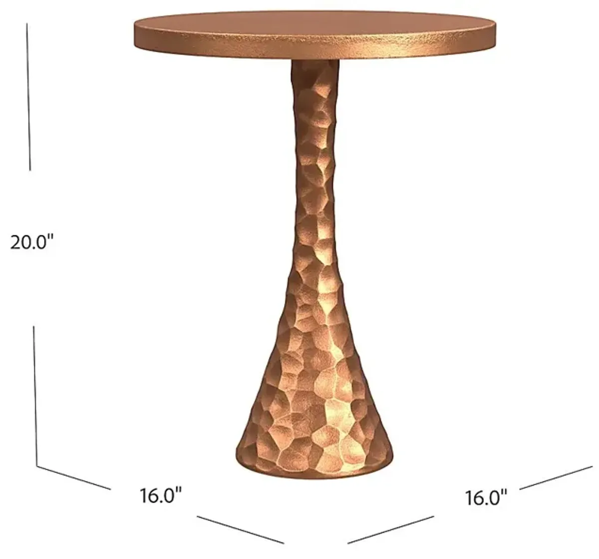 Grogan Gold Accent Table