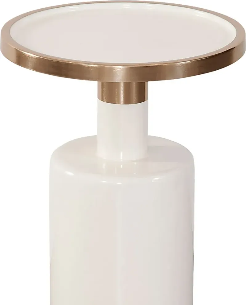 Bolduc White Accent Table