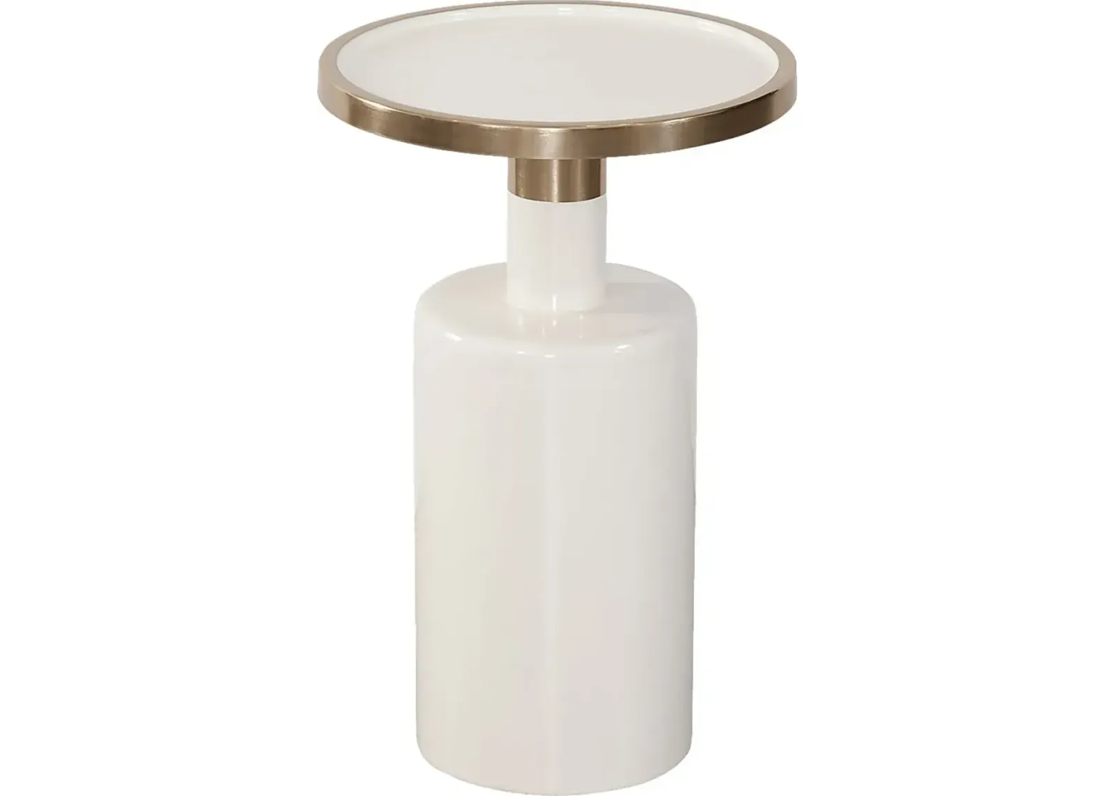 Bolduc White Accent Table