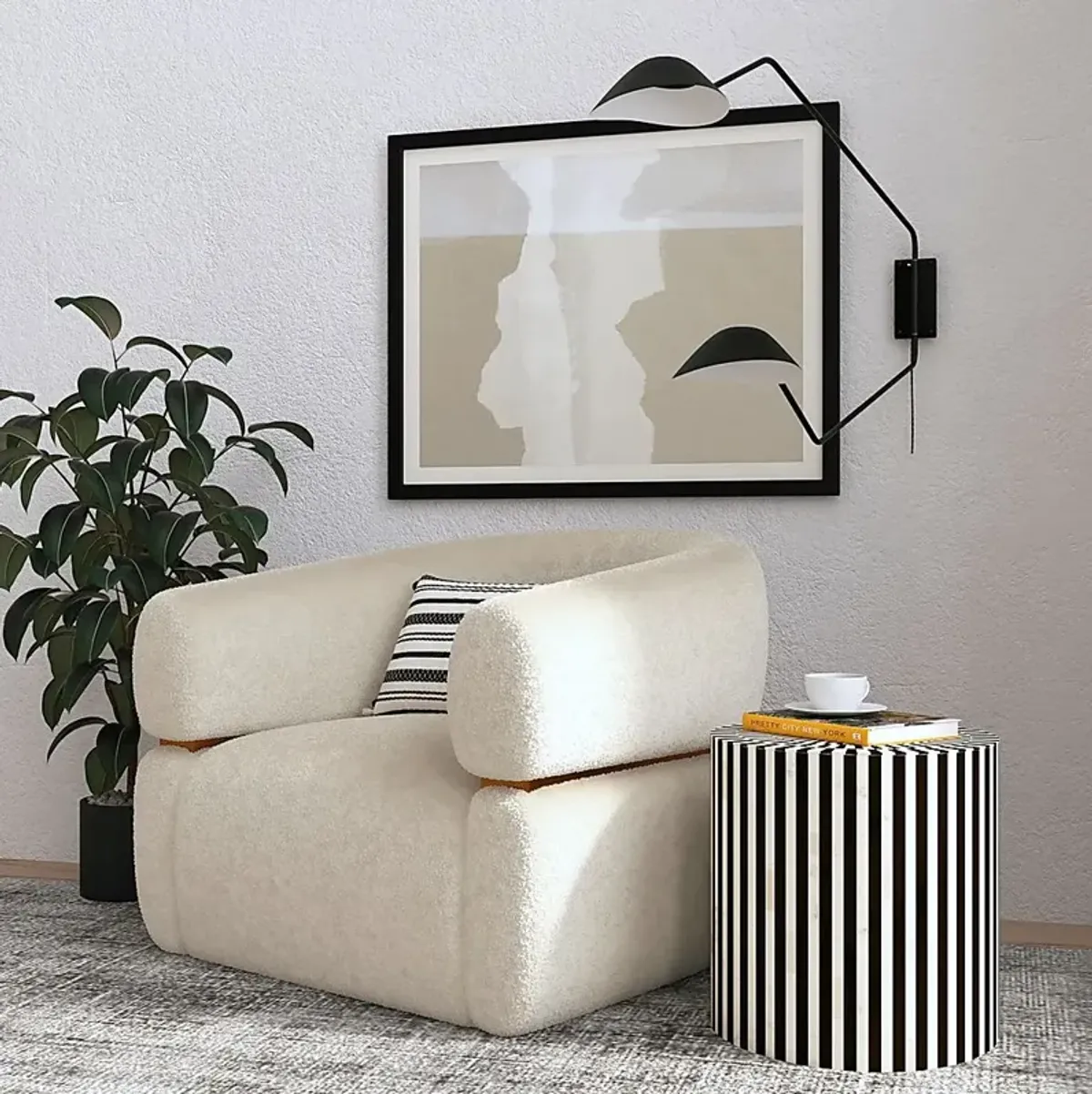 Vallonia Black Accent Table