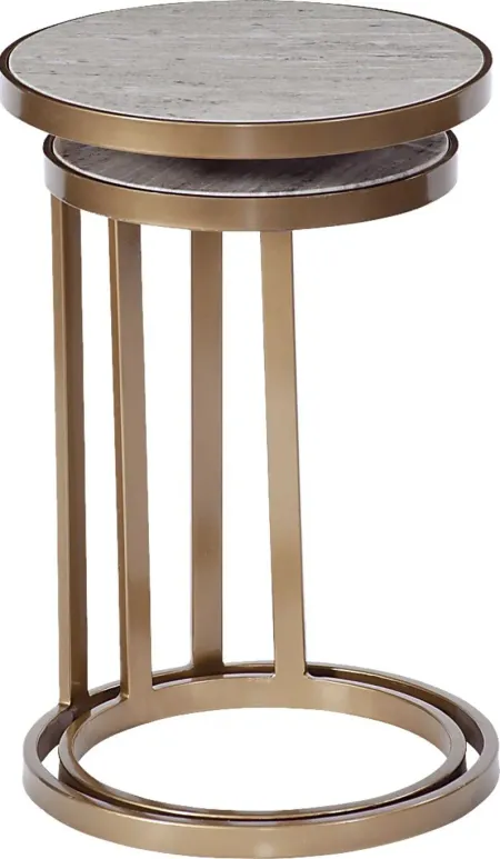 Weybosset Bronze Nesting Table, Set of 2