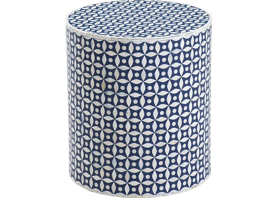 Shillaber Blue Accent Table