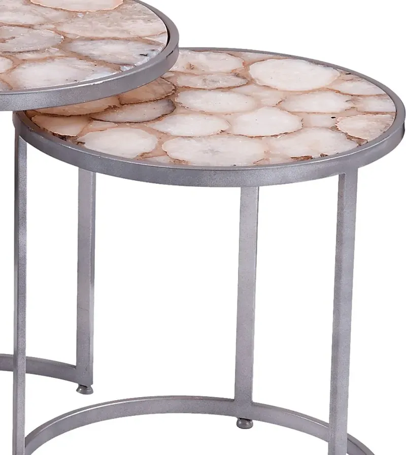 Spruance Silver Accent Table, Set of 2