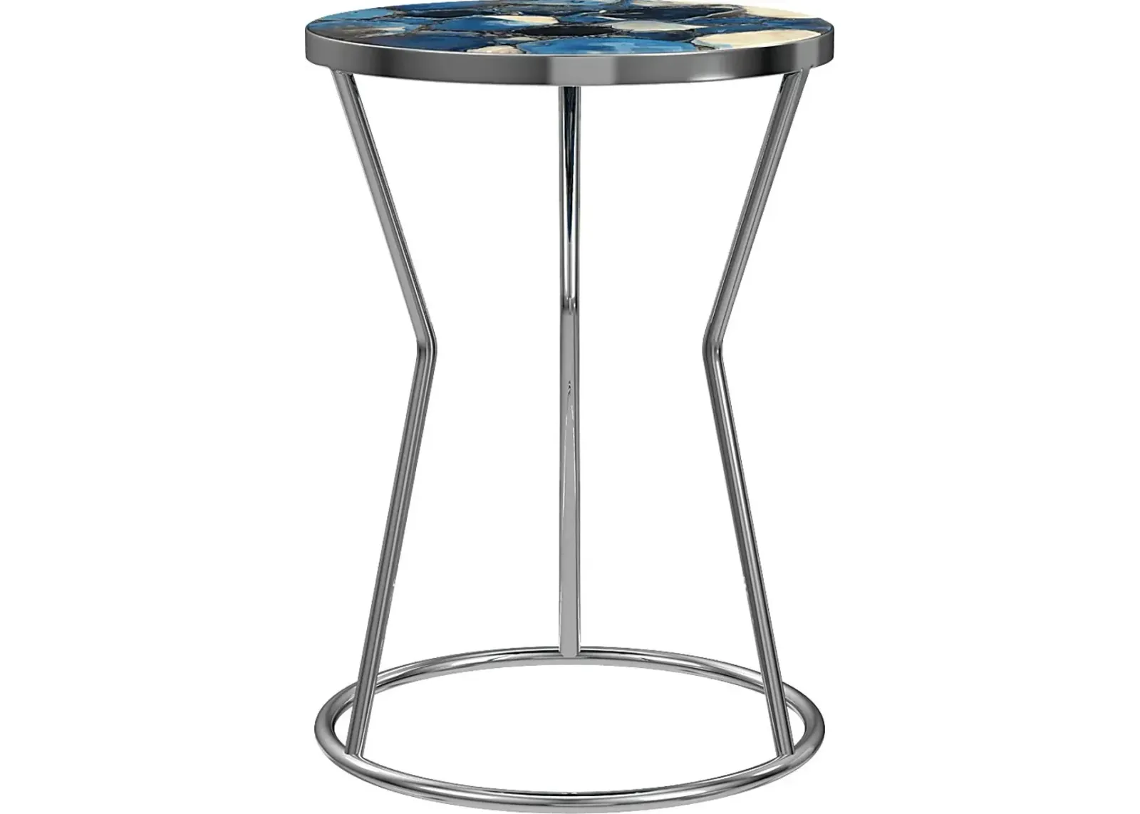 Belvidere Silver Accent Table