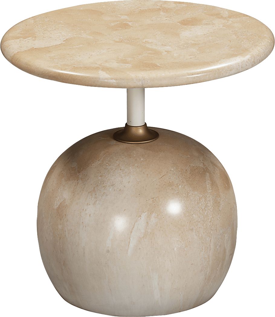 Jeffersonian Beige Accent Table