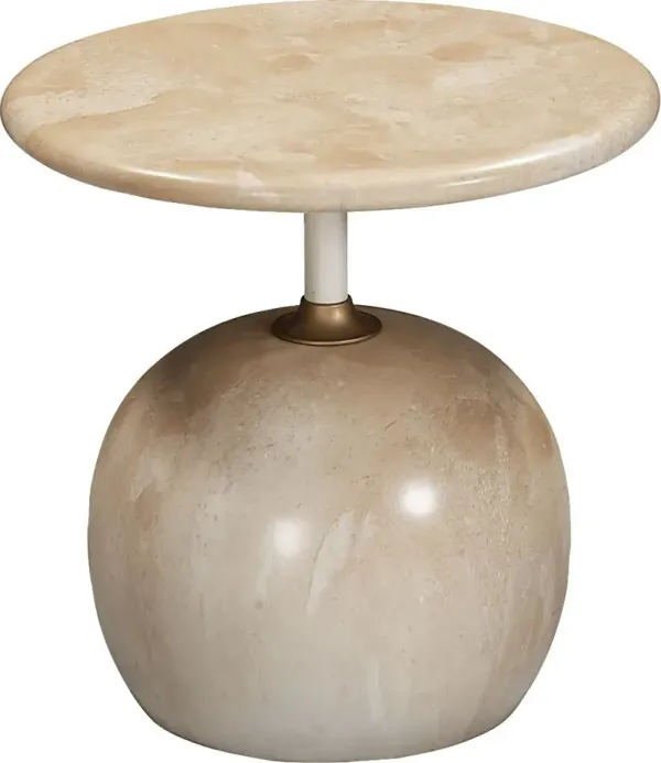 Jeffersonian Beige Accent Table
