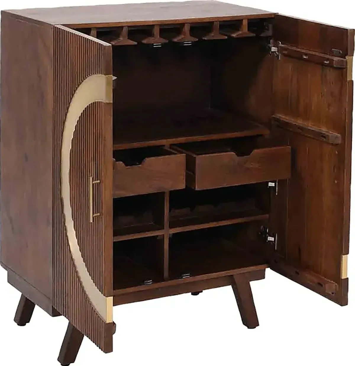 Matalin Brown Bar Cabinet