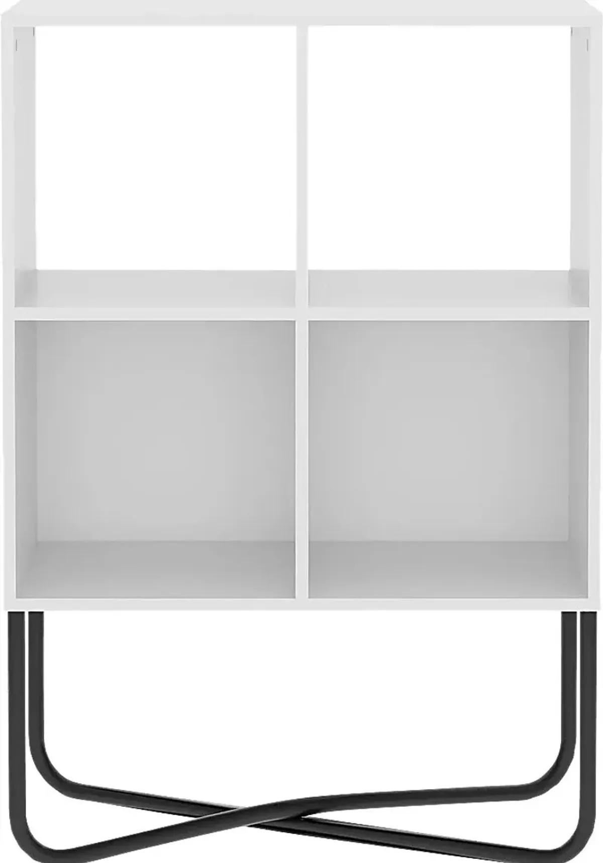 Midamis White Bookcase