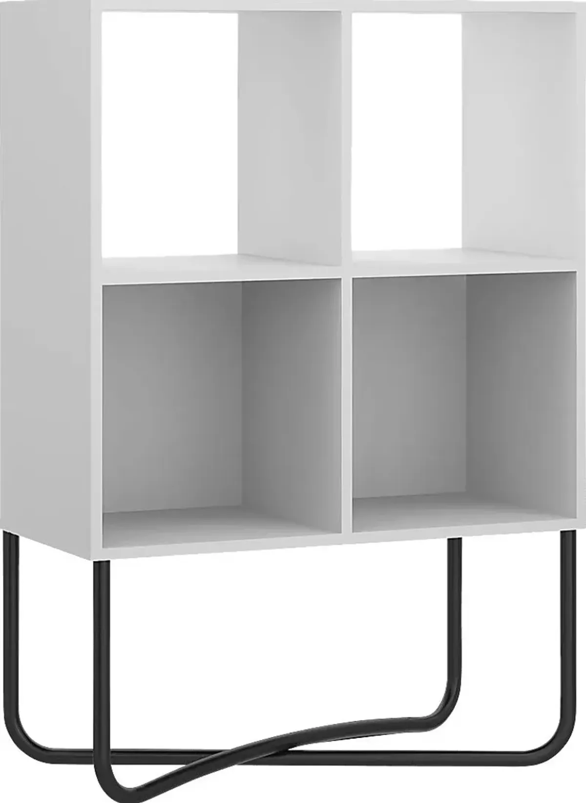 Midamis White Bookcase