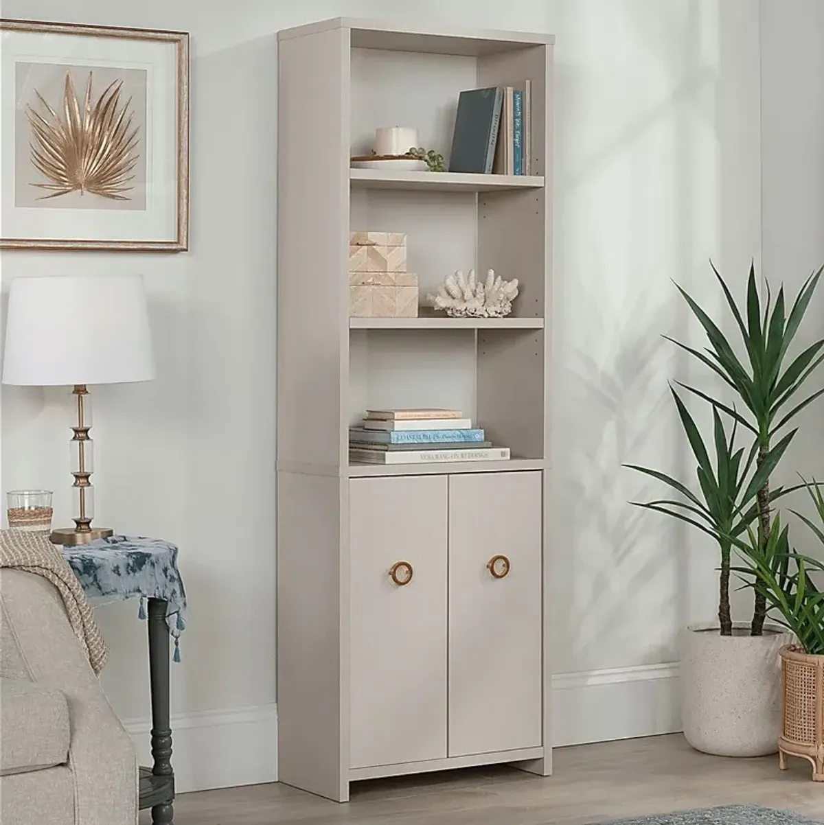 Rheault White Bookcase