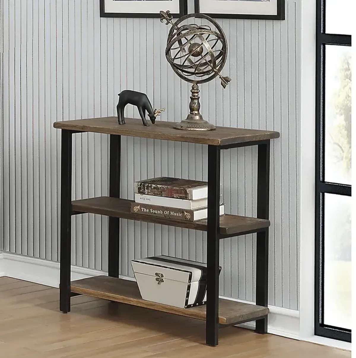 Kenarra I Brown 2-Shelf Bookcase