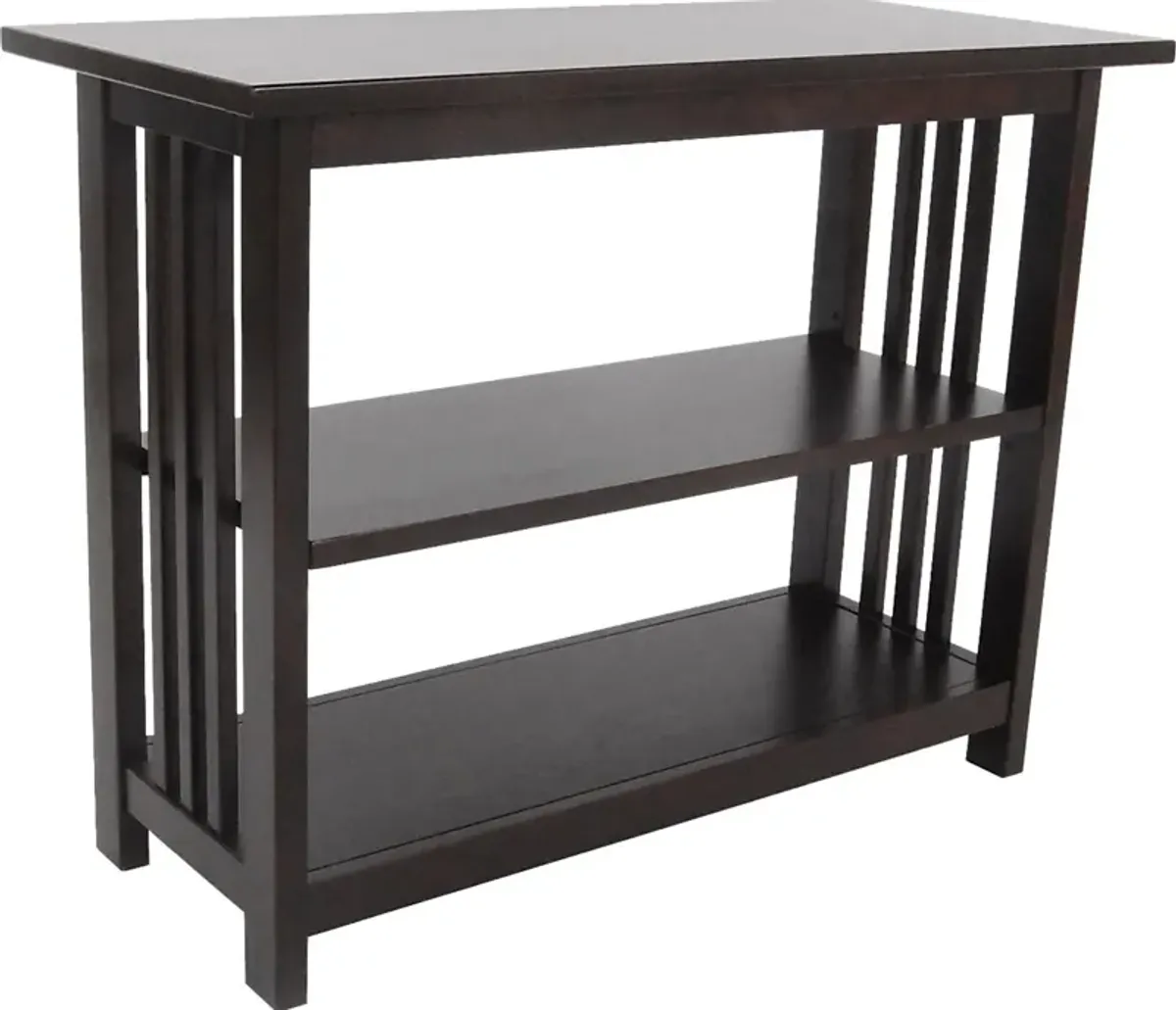 Lounsbury I Espresso Under-Window Bookcase