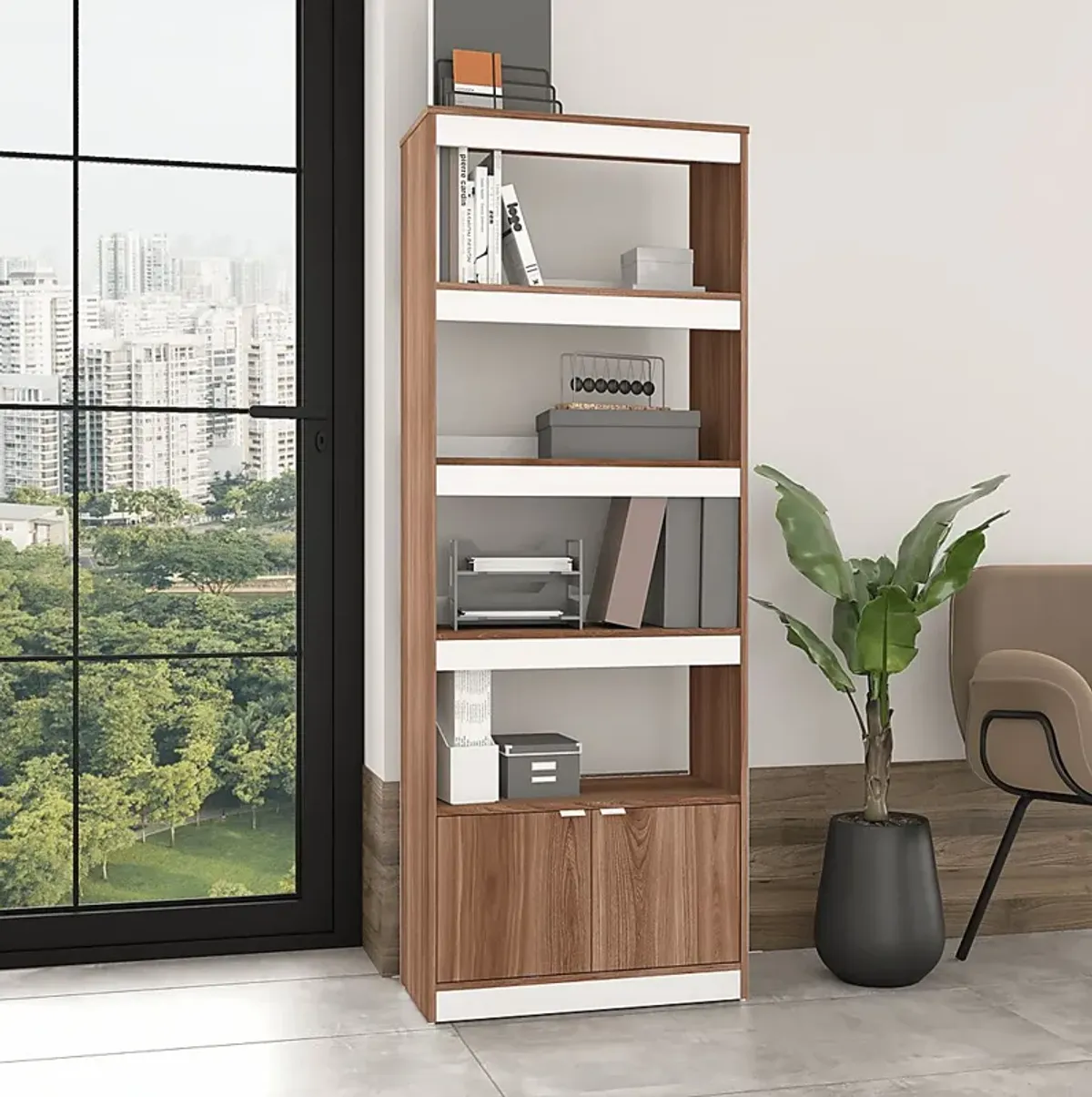 Ardberry Brown Bookcase