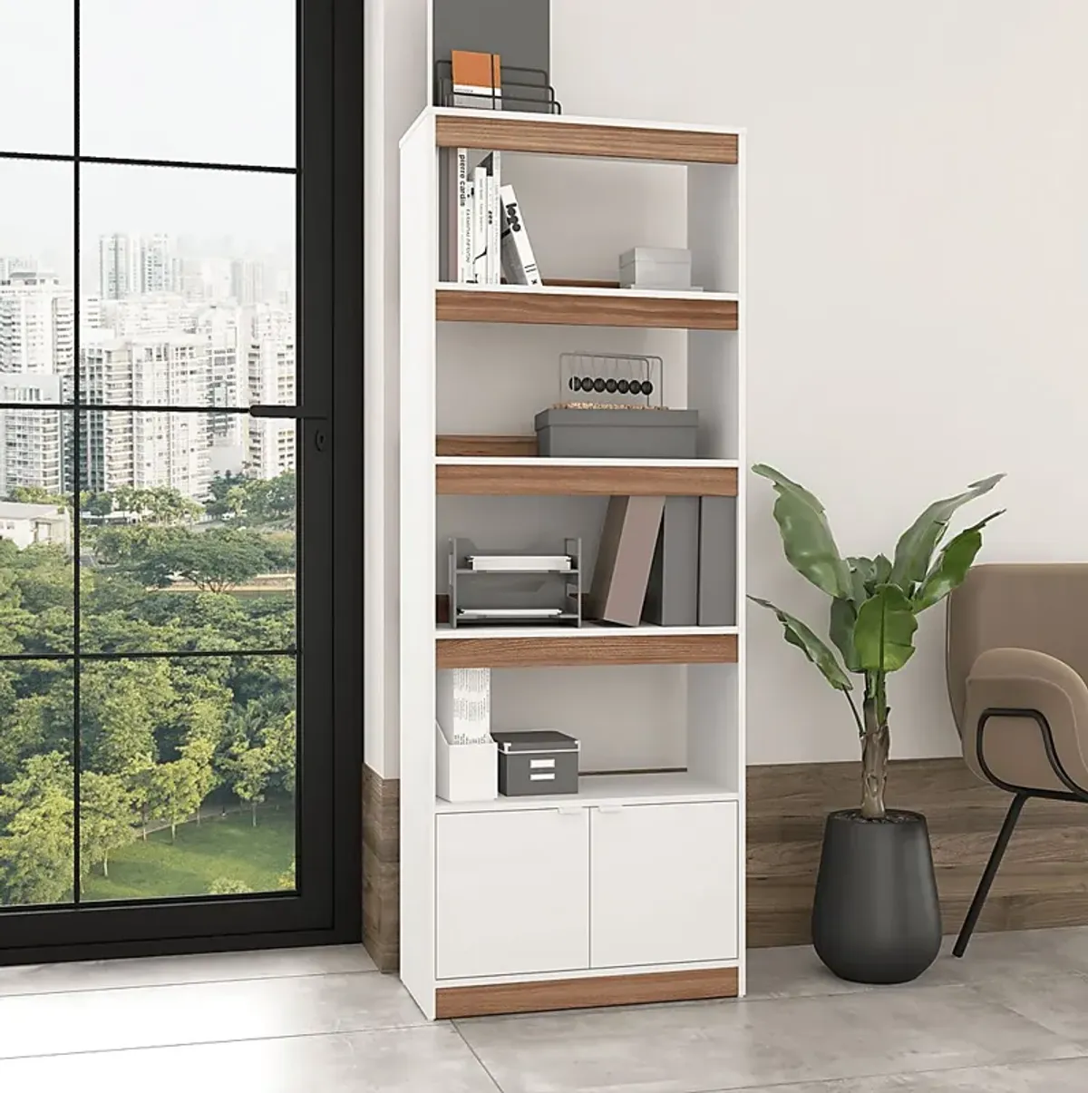 Ardberry White Bookcase