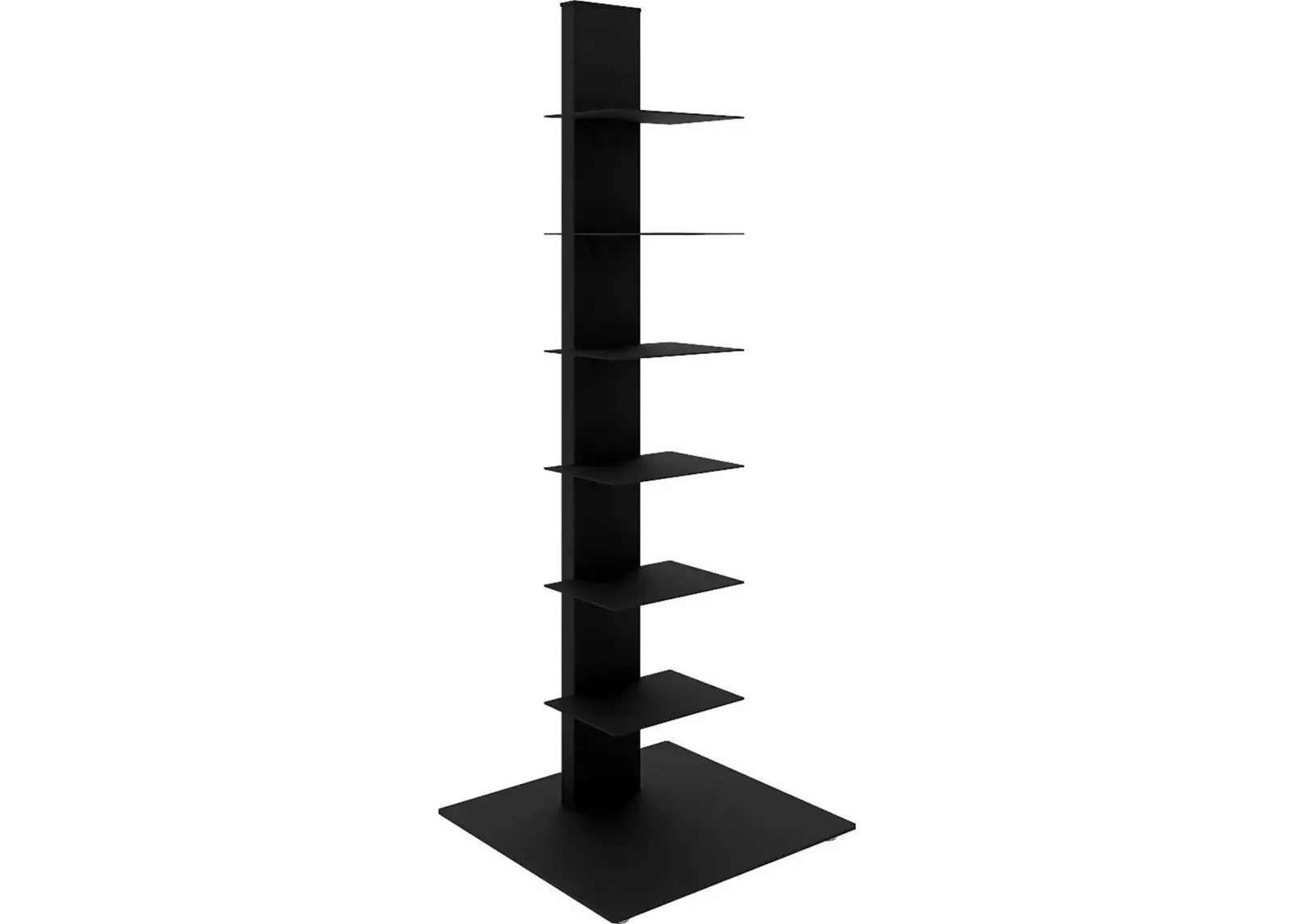 Lukens I Black Bookcase Tower