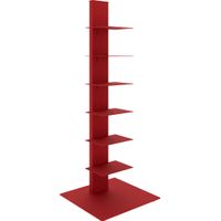 Lukens I Red Bookcase Tower