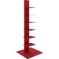 Lukens I Red Bookcase Tower