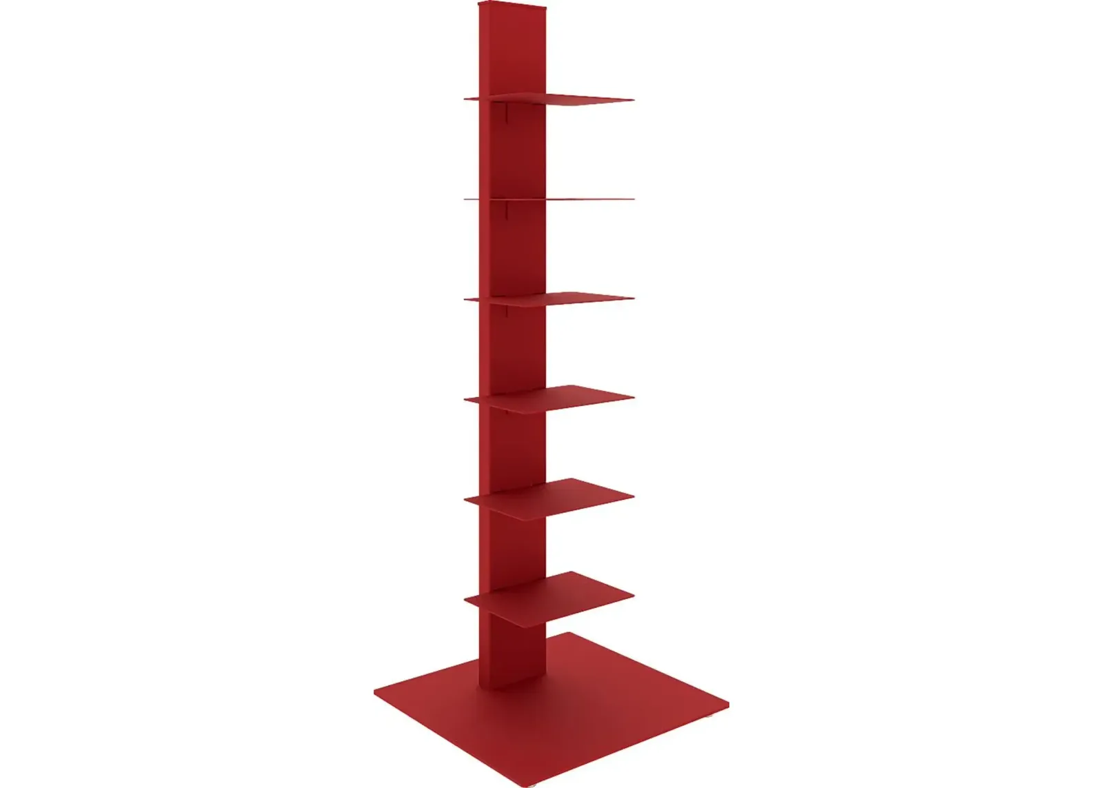 Lukens I Red Bookcase Tower