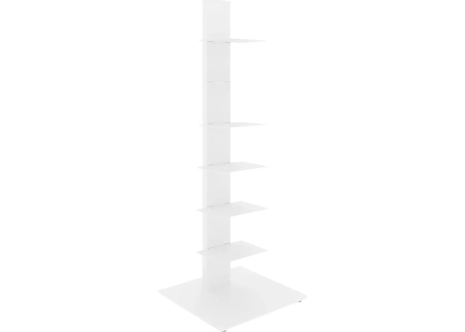 Lukens I White Bookcase Tower