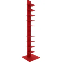 Lukens II Red Bookcase Tower