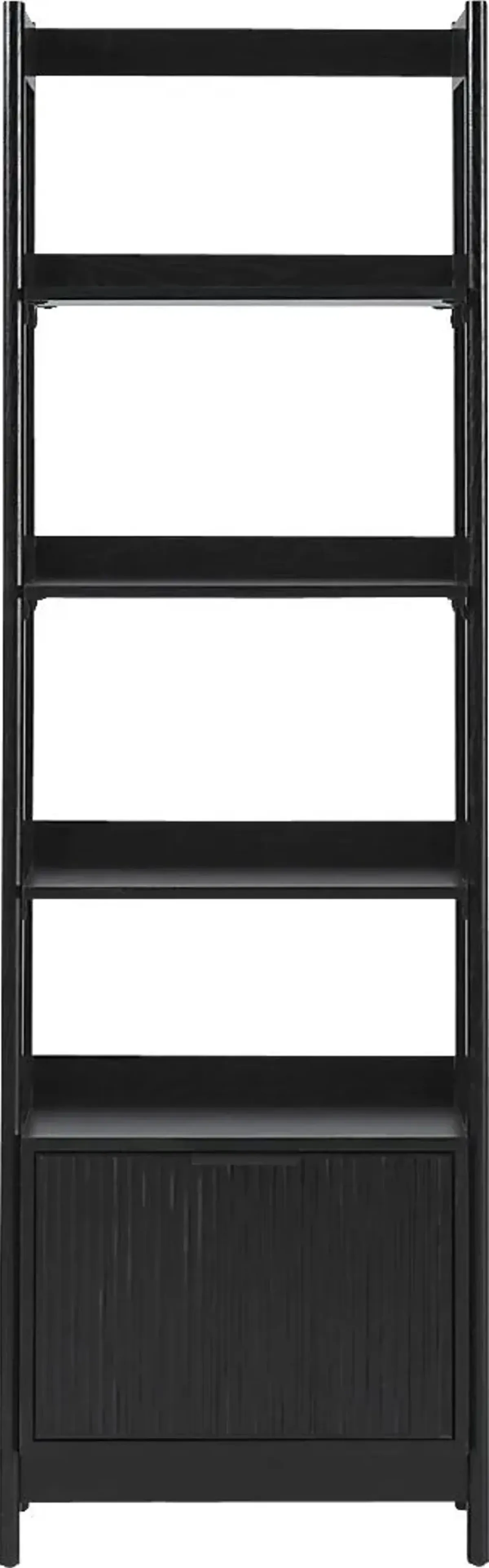 Bedfordshire II Black Bookcase
