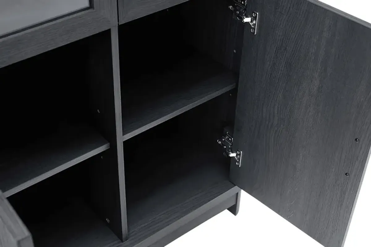 Kassy Charcoal Bookcase