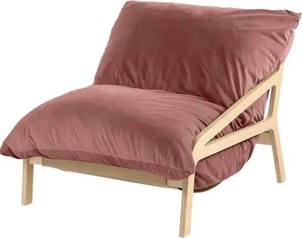 Pheosi II Mauve Bean Bag Accent Chair