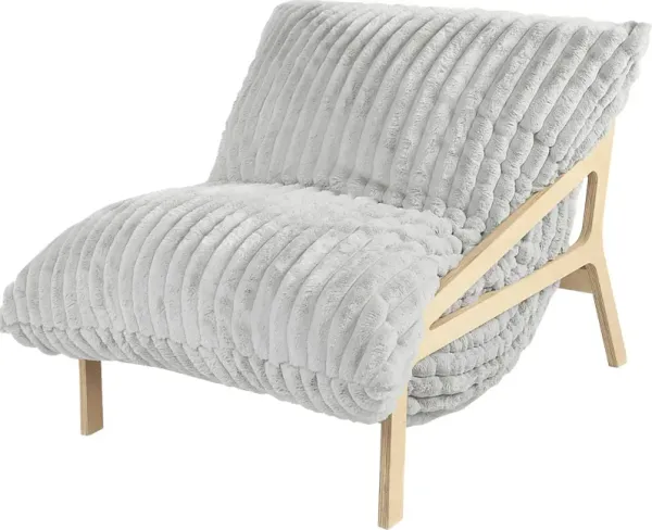 Pheosi I Gray Bean Bag Accent Chair