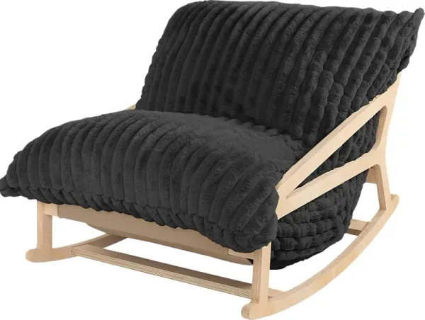 Kimna II Black Bean Bag Rocking Chair