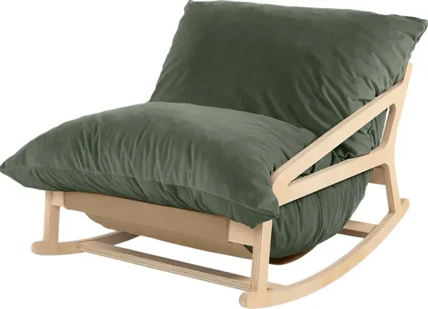 Kimna I Green Bean Bag Rocking Chair