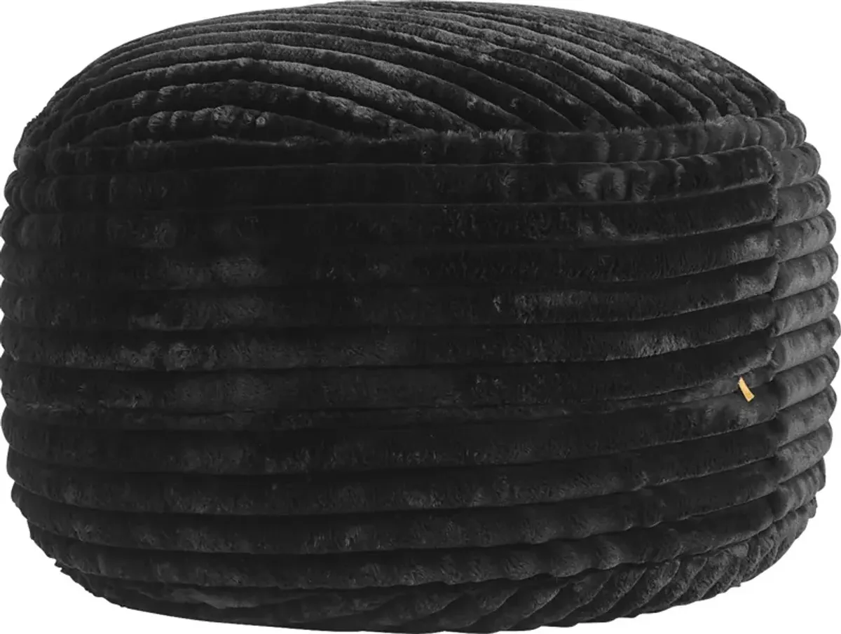 Sinepa Black Large Bean Bag Chair
