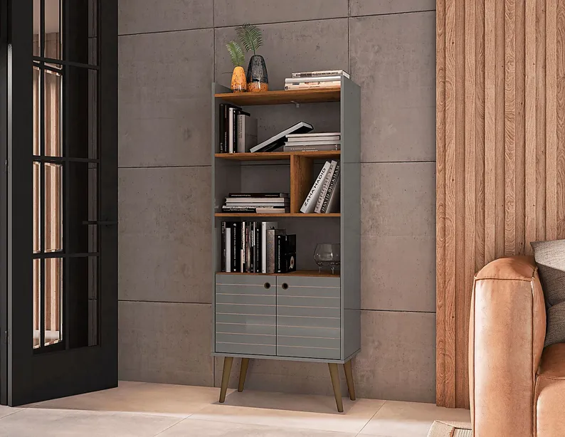 Corriedale Gray Bookcase